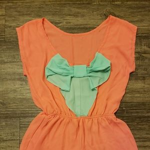 Peach Romper